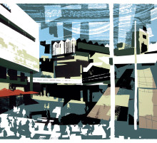 Walking to the Southbank