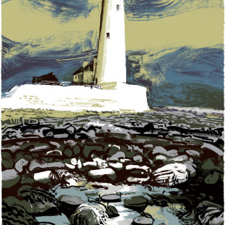 St. Mary's Lighthouse, Whitley Bay ▻ size 520mm x 730mm  ▻  silkscreen print  ▻ edition  75 ▻ price £310▻ paper - Arches Aquarelle 365gsm satin